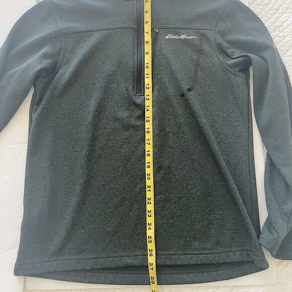 Eddie Bauer Sweater Mens Medium Green Pullover Gorpcore Outdoor Casual Fall - Picture 11 of 11